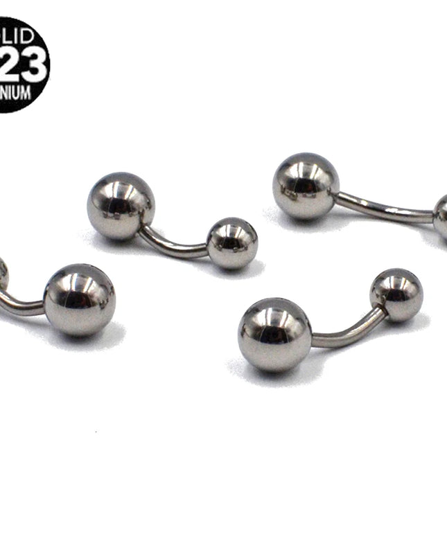 1PC Titanium G23 Belly Button Rings Fashion Hot Sexy Factory Price Simple Lounger Navel Ring Bar Stud Banana Piercing Jewelry