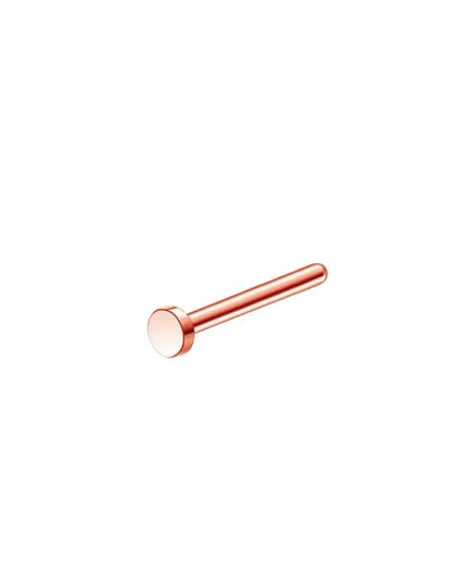 1pc Screw Curved Prong Nose Studs Rosegold Nose Rings Body Piercing jewelry Small Earrings For Women Gilrs Nostril Piercings