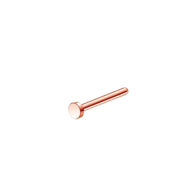 1pc Screw Curved Prong Nose Studs Rosegold Nose Rings Body Piercing jewelry Small Earrings For Women Gilrs Nostril Piercings