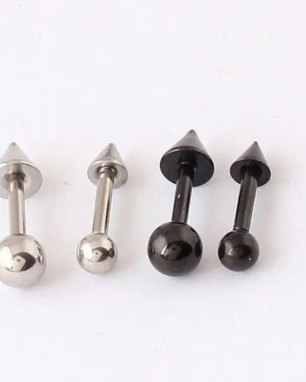 2 piece 1.2x6x3mm 4mm New Ball and Spike Tragus Piercing Stud Earring Tragus Ear Piercing Body Jewelry