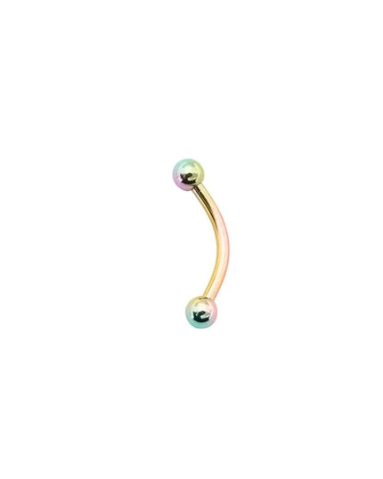 Alisouy 2Pcs Stainless Steel Curved Eyebrow Nose Lip Earrings Nipple Piercings Punk Unisex Body Piercing Septum Sieraden