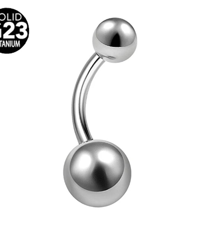 1PC Titanium G23 Belly Button Rings Fashion Hot Sexy Factory Price Simple Lounger Navel Ring Bar Stud Banana Piercing Jewelry
