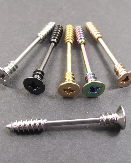 2 pieces 14G 16mm Sexy Mamilo Rings Screw Nipple Ring Barbell Body Piercing Jewelry Love Nipple Bar ring Women Gift