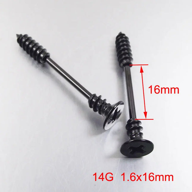 2 pieces 14G 16mm Sexy Mamilo Rings Screw Nipple Ring Barbell Body Piercing Jewelry Love Nipple Bar ring Women Gift
