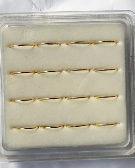 8mm Nose Ring 925 Sterling Silver plain Nose Hoop Piercing 16pcs/pack