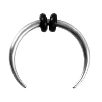 1 Piece Surgical Steel OX Horn Vintage Nose Septum Hoop Rings Ear Septum Clicker Horseshoe Nose Ear Taper Piercing Body Jewelry