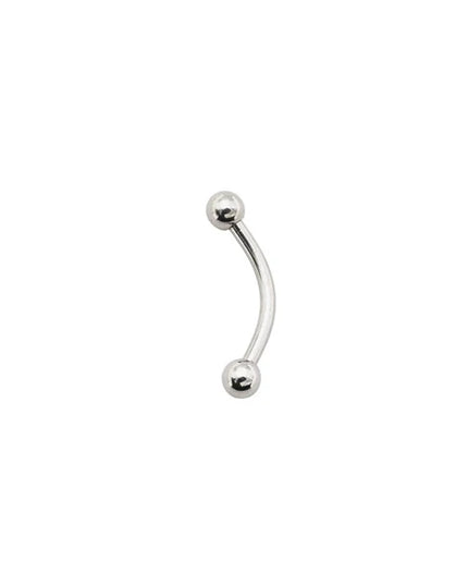 Alisouy 2Pcs Stainless Steel Curved Eyebrow Nose Lip Earrings Nipple Piercings Punk Unisex Body Piercing Septum Sieraden