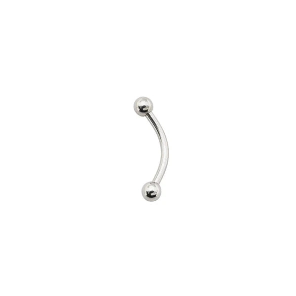 Alisouy 2Pcs Stainless Steel Curved Eyebrow Nose Lip Earrings Nipple Piercings Punk Unisex Body Piercing Septum Sieraden
