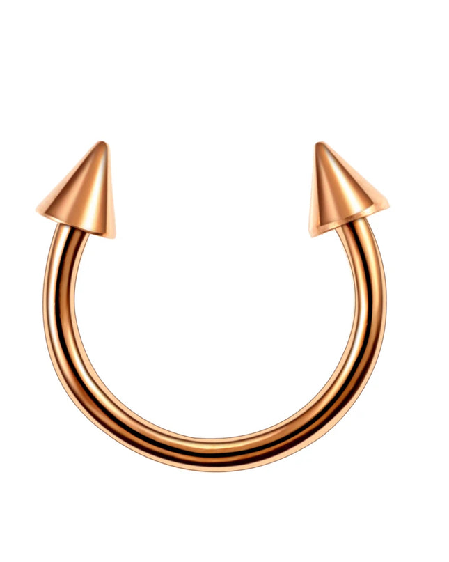 1PC Hot Sale Nose Horseshoe Ring Nose Septum Ring G23 Titanium Circular Piercing Ear Cartilage Tragus Body Jewelry Piercing