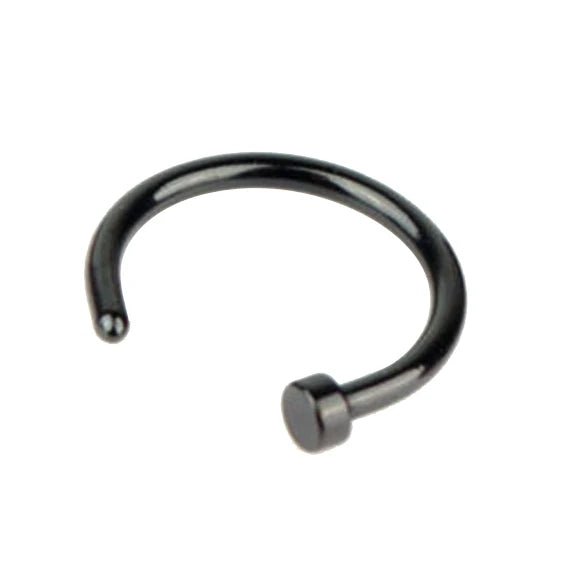 2PCS Stainlees Steel C Shape Nose Ring Women Girls Fake Piercing Hoop Stud Female Body Jewelry Party Gift