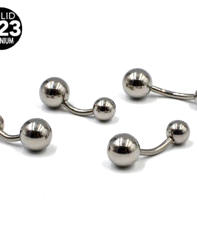 1PC Titanium G23 Belly Button Rings Fashion Hot Sexy Factory Price Simple Lounger Navel Ring Bar Stud Banana Piercing Jewelry