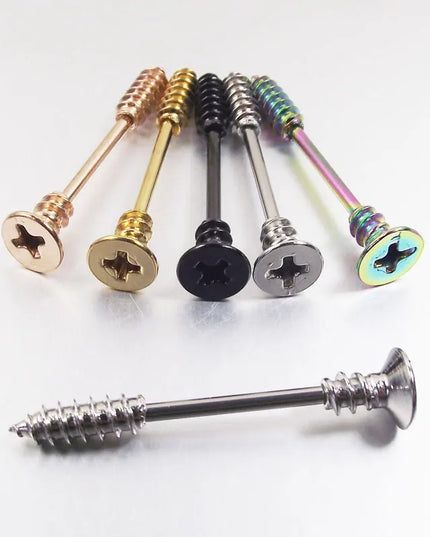 2 pieces 14G 16mm Sexy Mamilo Rings Screw Nipple Ring Barbell Body Piercing Jewelry Love Nipple Bar ring Women Gift