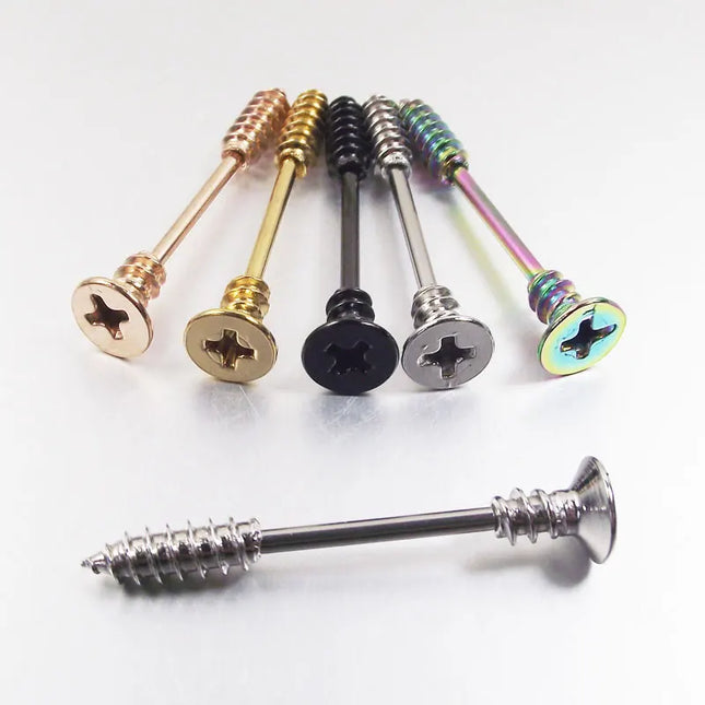 2 pieces 14G 16mm Sexy Mamilo Rings Screw Nipple Ring Barbell Body Piercing Jewelry Love Nipple Bar ring Women Gift