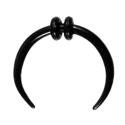 1 Piece Surgical Steel OX Horn Vintage Nose Septum Hoop Rings Ear Septum Clicker Horseshoe Nose Ear Taper Piercing Body Jewelry