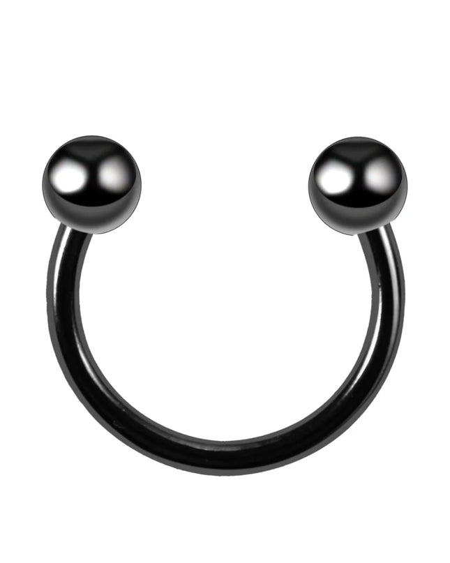 1PC Hot Sale Nose Horseshoe Ring Nose Septum Ring G23 Titanium Circular Piercing Ear Cartilage Tragus Body Jewelry Piercing