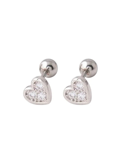 1 Pair Heart Ear Piercing Stud  Cartilage Earring Nose Stud Lip Stud Earring Body Jewelry Flower Sexy Body Piercing Jewelry
