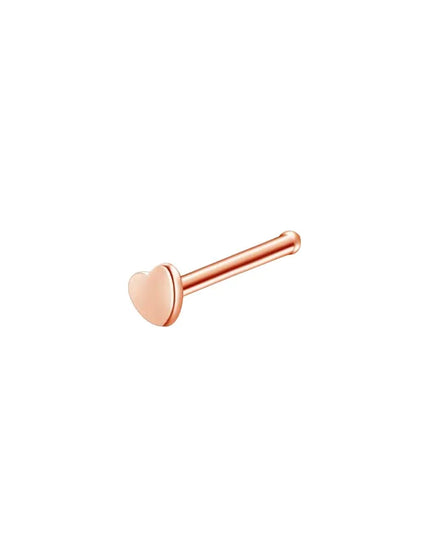 1pc Screw Curved Prong Nose Studs Rosegold Nose Rings Body Piercing jewelry Small Earrings For Women Gilrs Nostril Piercings