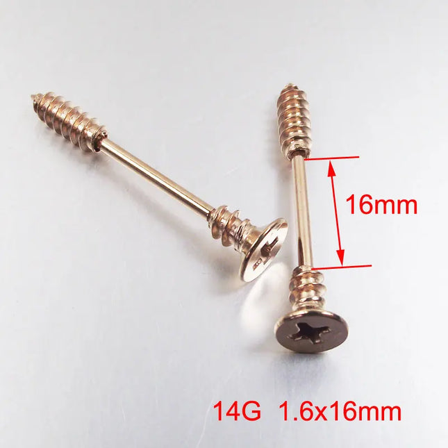 2 pieces 14G 16mm Sexy Mamilo Rings Screw Nipple Ring Barbell Body Piercing Jewelry Love Nipple Bar ring Women Gift