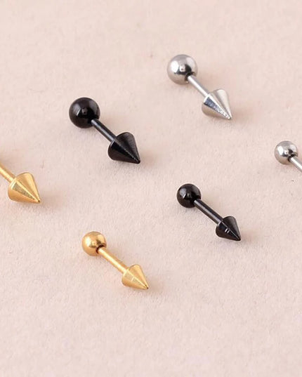 2 piece 1.2x6x3mm 4mm New Ball and Spike Tragus Piercing Stud Earring Tragus Ear Piercing Body Jewelry