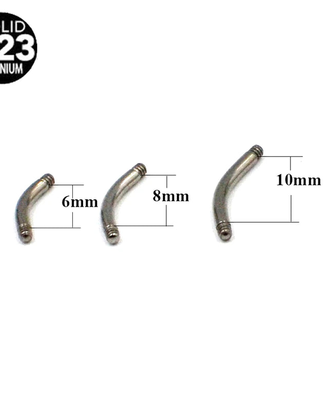 1PC Titanium G23 Belly Button Rings Fashion Hot Sexy Factory Price Simple Lounger Navel Ring Bar Stud Banana Piercing Jewelry
