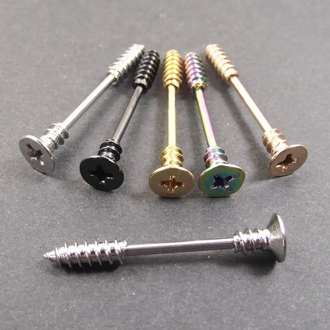 2 pieces 14G 16mm Sexy Mamilo Rings Screw Nipple Ring Barbell Body Piercing Jewelry Love Nipple Bar ring Women Gift