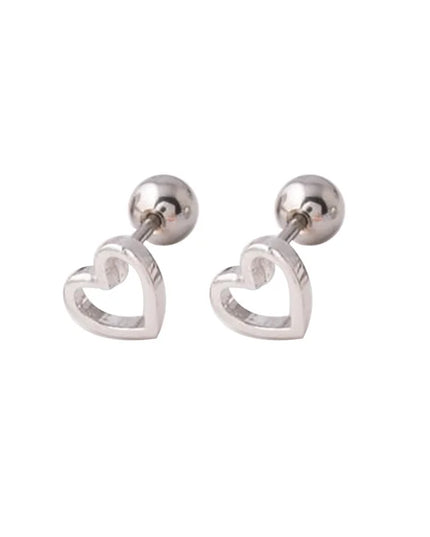 1 Pair Heart Ear Piercing Stud  Cartilage Earring Nose Stud Lip Stud Earring Body Jewelry Flower Sexy Body Piercing Jewelry