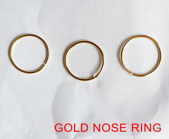 8mm Nose Ring 925 Sterling Silver plain Nose Hoop Piercing 16pcs/pack