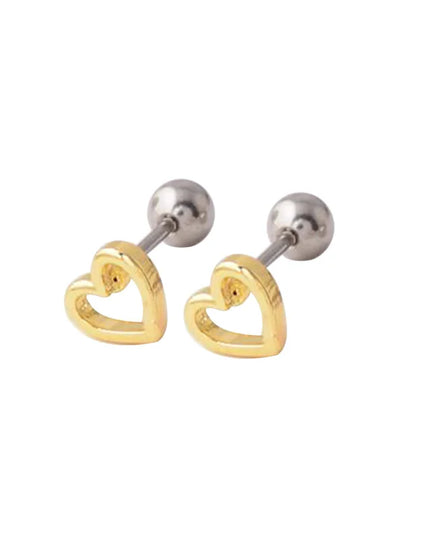 1 Pair Heart Ear Piercing Stud  Cartilage Earring Nose Stud Lip Stud Earring Body Jewelry Flower Sexy Body Piercing Jewelry