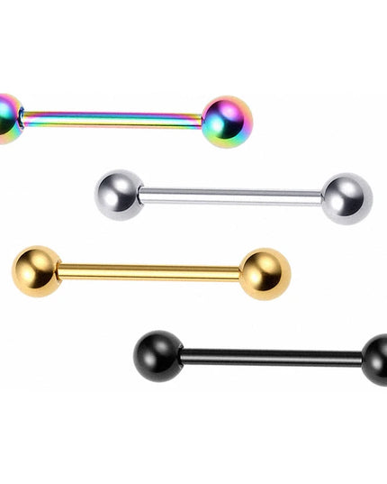 12-18mm 14G Titanium Nipple Piercing Straight Barbells