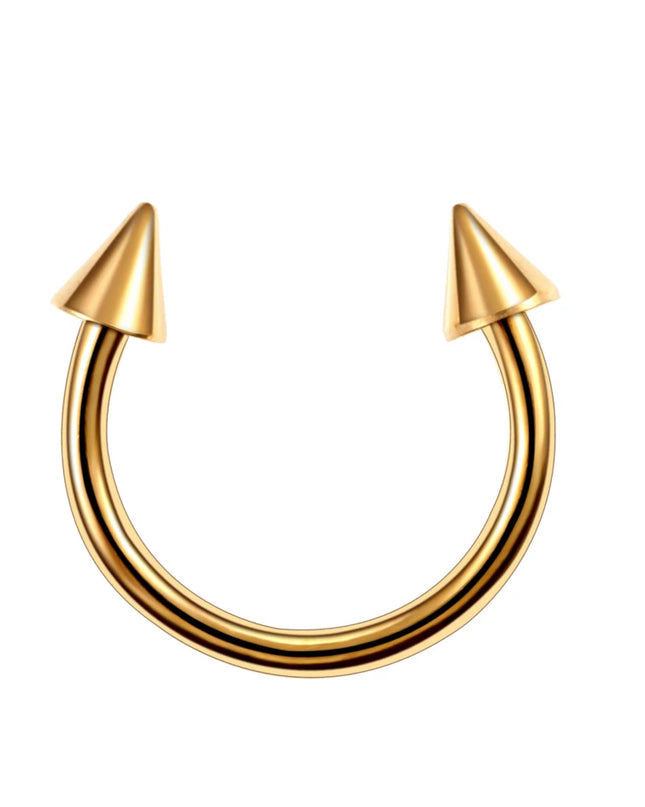 1PC Hot Sale Nose Horseshoe Ring Nose Septum Ring G23 Titanium Circular Piercing Ear Cartilage Tragus Body Jewelry Piercing