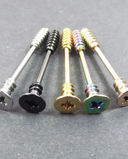 2 pieces 14G 16mm Sexy Mamilo Rings Screw Nipple Ring Barbell Body Piercing Jewelry Love Nipple Bar ring Women Gift