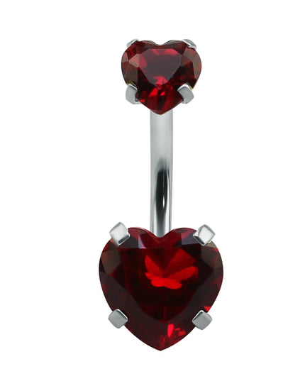 Heart Crystal Belly Button Rings 14G Belly Bar Navel Piercing Jewelry Hot Summer Women Jewelry CZ Navel Piercing  Belly Nombril