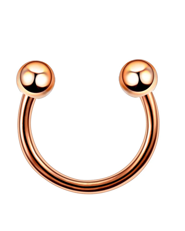 1PC Hot Sale Nose Horseshoe Ring Nose Septum Ring G23 Titanium Circular Piercing Ear Cartilage Tragus Body Jewelry Piercing