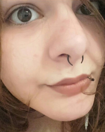 1 Piece Surgical Steel OX Horn Vintage Nose Septum Hoop Rings Ear Septum Clicker Horseshoe Nose Ear Taper Piercing Body Jewelry