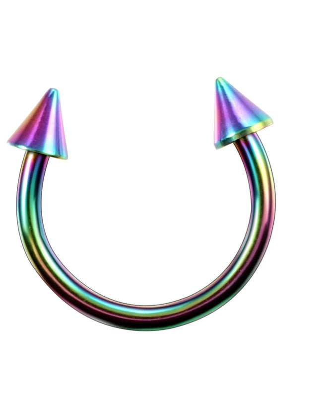 1PC Hot Sale Nose Horseshoe Ring Nose Septum Ring G23 Titanium Circular Piercing Ear Cartilage Tragus Body Jewelry Piercing