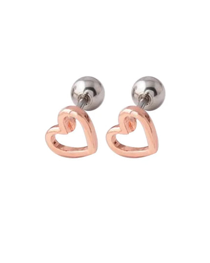 1 Pair Heart Ear Piercing Stud  Cartilage Earring Nose Stud Lip Stud Earring Body Jewelry Flower Sexy Body Piercing Jewelry