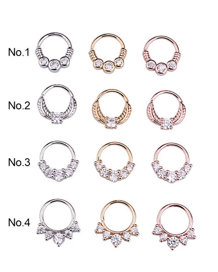 Nose Piercing Body Jewelry Part Nose Hoop Nostril Nose Ring Tiny Flower Helix Cartilage Tragus Ring