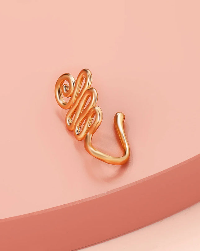 Fashion Nose Ring Charm Crystal Butterfly Pentagram Nose Ring Women Fake Piercing Clip on Nose Ear Rings Body Jewelry