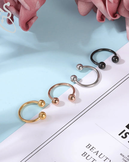 ZS 2PCS Stainless Steel Nipple Piercing Bar For Women 14G Crystal Heart Nipple Shield Ring Horseshoe Barbell Sexy Nipple Jewelry