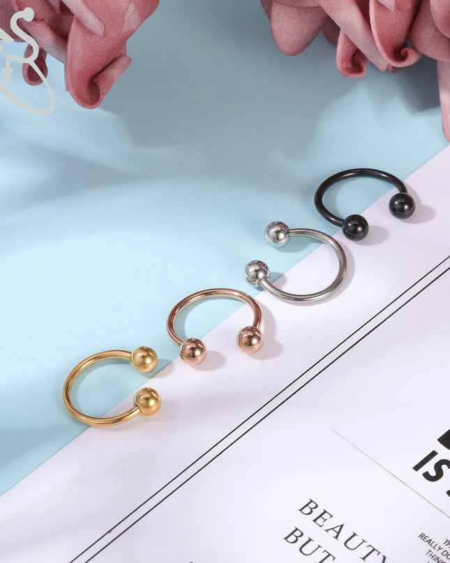 ZS 2PCS Stainless Steel Nipple Piercing Bar For Women 14G Crystal Heart Nipple Shield Ring Horseshoe Barbell Sexy Nipple Jewelry