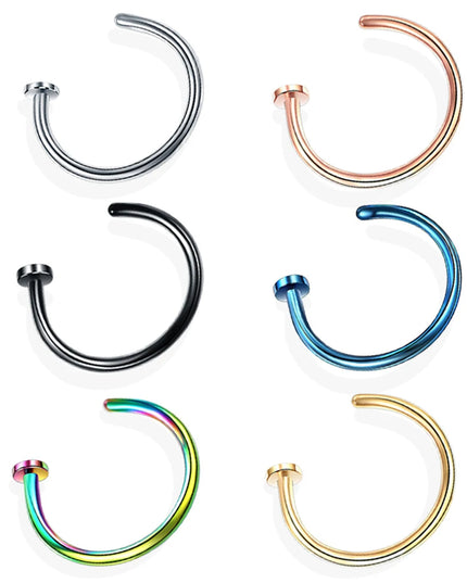 Women Men Stainless Steel Nose Ring Body C Style No Piercing Bone Clip Jewelry Nose Earring Piercing Fashion Jewelry