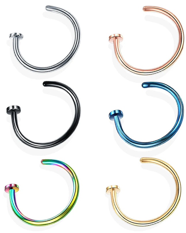 Women Men Stainless Steel Nose Ring Body C Style No Piercing Bone Clip Jewelry Nose Earring Piercing Fashion Jewelry
