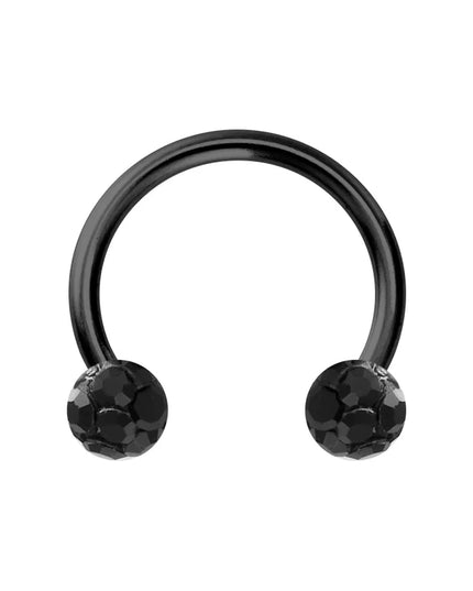 1PC Bling Ferido Nose Septum Rings Horseshoe Piercing Jewelry 16G Cartilage Helix Tragus Earrings Hoop Lip Piercing Retainer 8mm
