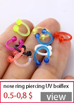 16G Stainless Steel Septum Ring Nose Hoop Ring Bee Bat Septum Piercing  Cartilage Hoop Helix Tragus Daith Small Earrings