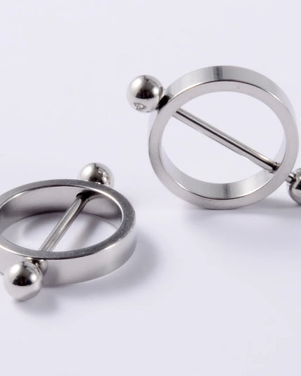 2Pcs Surgical Steel Cone Nipple Piercing Heart Barbell 14G Nipple Shield Charming Nipple Rings For Women Body Piercing Jewelry
