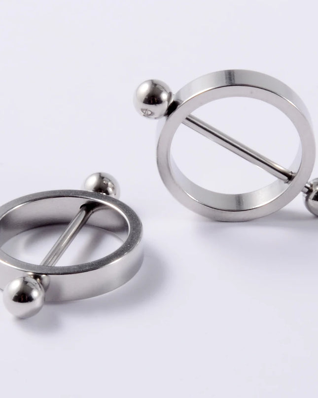 2Pcs Surgical Steel Cone Nipple Piercing Heart Barbell 14G Nipple Shield Charming Nipple Rings For Women Body Piercing Jewelry