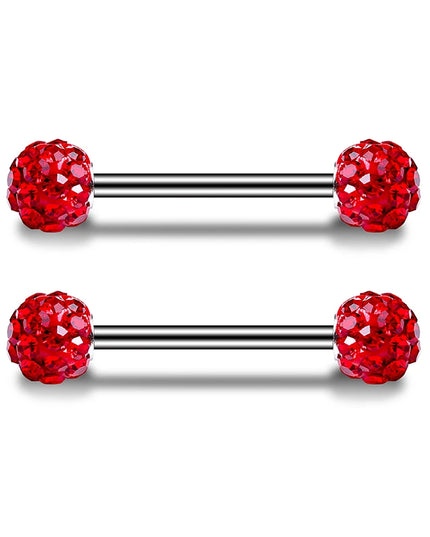 1Pair Stainless Steel Crystal Nipple Piercing Barbell Lot 14Gcharming Opal Nipple Piercing Jewelry Bulk Sexy Nipple Piercing Set