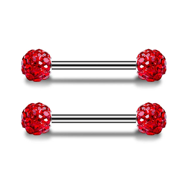 1Pair Stainless Steel Crystal Nipple Piercing Barbell Lot 14Gcharming Opal Nipple Piercing Jewelry Bulk Sexy Nipple Piercing Set