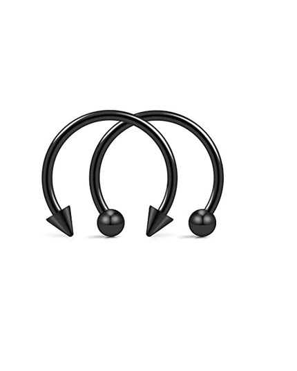 Punk C Shape Steel Nose Ring Horseshoe Lip Ring puncture Hook Clip Earrings Septum  No Allergic Body Piercing Jewelry Nose Rings
