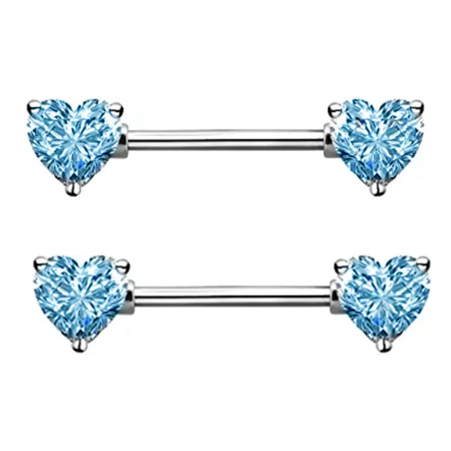 1Pair Stainless Steel Crystal Nipple Piercing Barbell Lot 14Gcharming Opal Nipple Piercing Jewelry Bulk Sexy Nipple Piercing Set